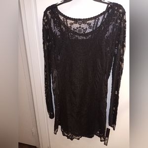 NWT XoXo Black Lace Dress Size Small